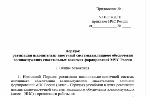 В МЧС создадут новый Порядок реализации НИС